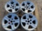 4pc 17x8 Aluminum Wheels for a Jeep