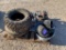 2pc Tires, Welding Helmets, Hose, Gun Vise, Saw