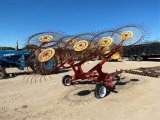 Drag Type 8- Wheel Hay Rake