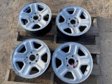 4pc 16x7 Steel Wheels for a Jeep