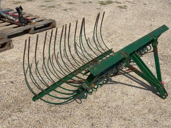 3pt Homemade Rock Rake