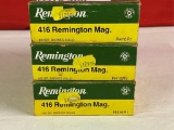 60rds Remington 416 rem mag 400gr