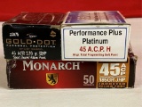 90rds Asst Brand 45 Ammunition