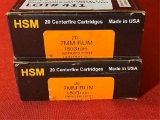 20rds HSM Berger Bullets 7mm rum 180gr