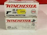 50rds Winchester 45auto