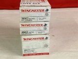 200rds Winchester 380auto 95gr fmj