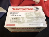 200rds Winchester 5.56 Ammunition