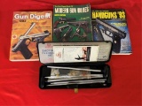 Lot of Gun Cleaning Kits & 3 Gun Books