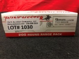 200rds Winchester 9mm 115gr FMJ