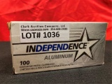 100rds Independence 45auto 230gr Alum. Case