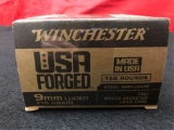 150rds Winchester 9mm luger 115gr FMJ