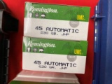 45 ACP - Remington - 230 gr Jacketed Hollow Point