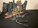 Box of Holsters & Shell Belts