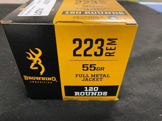 120rds Browning 223rem 55gr FMJ