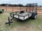 10' Big Tex Bumper Pull Trailer w/fold up gate