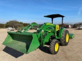 John Deere 4105 w/300CX Loader