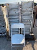 100pc White Fold Up Chairs