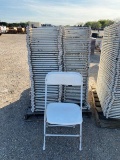 100pc White Fold Up Chairs