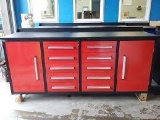 NEW 7' 10drawer & 2cabinet Work Bench-Red