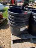 5pc 20gal Black Pastic Tubs