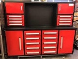 NEW 7' 18drawer Work Bench-Red