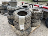 12pc Asst Atv Tires, some w/Rims