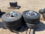 4pc Firestone 245/70R17 tire & rim