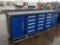 7' 10 Drawer Work Bench-Blue