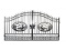 NEW 14' BiParting Wrought Iron Gate- Deer