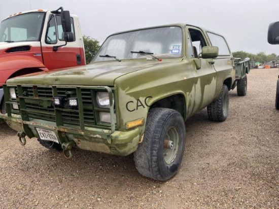 *1983 Chevy Blazer 4x4 w/Utility Trailer