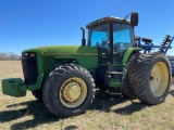 John Deere 8400 w/Case IH FM750 GPS