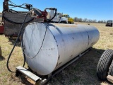 Approx 1000gal Fuel Tank w/Pump on Skids