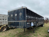 40' Gooseneck Ground Load Cattle Trailer