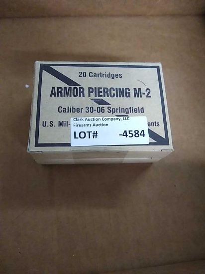 20rds 30-06 Springfield Armor Piercing M-2