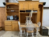 Table w/4 Chairs, 1 Stool & Entertainment Center