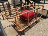 Metal portable Cart w/small grill