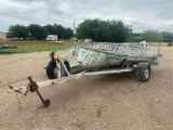 Aluminum V bottom Fishing Boat w/trailer