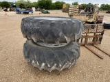 2pc Tractor Field & Road Tires 18.4-38 w/Rims