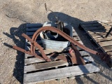 Bucket, Kettle, Antique Clothes Washer, Plow Parts