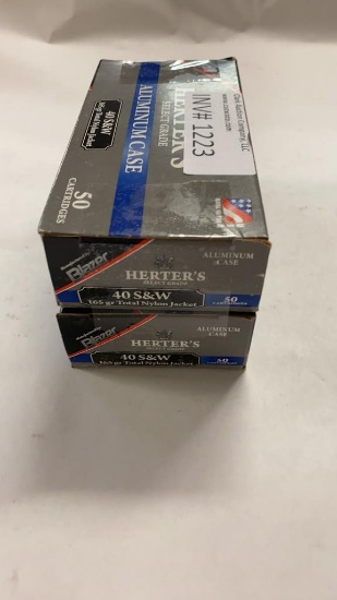 50rds Herter's 40S&W 165gr Aluminum Case TNJ