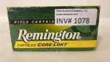 20rds Remington 260Rem 140gr Core-Lokt PSP