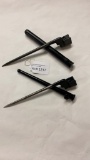 Lot of 2 No.4 MKII Spike Bayonets w/scabbards