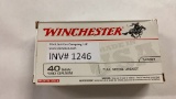 50rds Winchester 40S&W 180gr FMJ