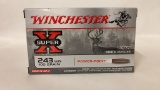 20rds Winchester SuperX 243win 100gr Power-Point