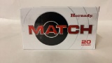 20rds Hornady 6.5 Creedmoor 120gr ELD Match