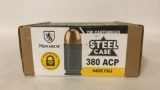 200rds Monarch 380ACP 94gr FMJ Steel Case