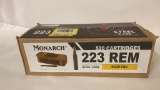 520rds Monarch 223Rem 55gr FMJ Steel Case