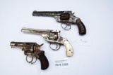 Lot of 3 Revolvers for Parts