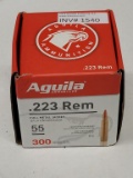 300rds Aguila .223 Rem 55gr