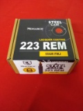 100rds Monarch 223 Rem 55gr FMJ Steel Case